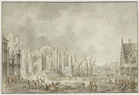 X 040-41
<br/>
Het plunderen van een stad
<br/>
<em>Langendijk, Dirk (1748-1805)</em>